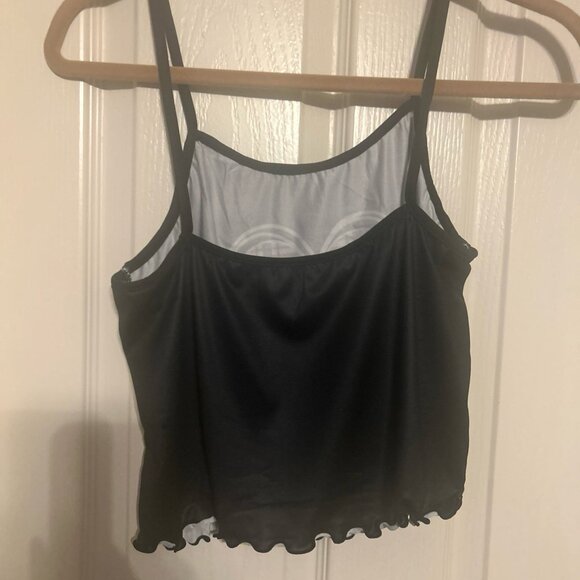 Pajamas Pjs 2 Set Size S Pink & Black Plaid Women's Spaghetti Straps Shorts New - Picture 9 of 10